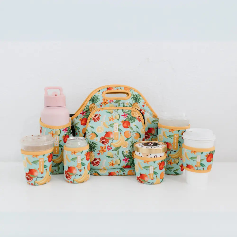 Fruit imprint ice drink cup sleeve