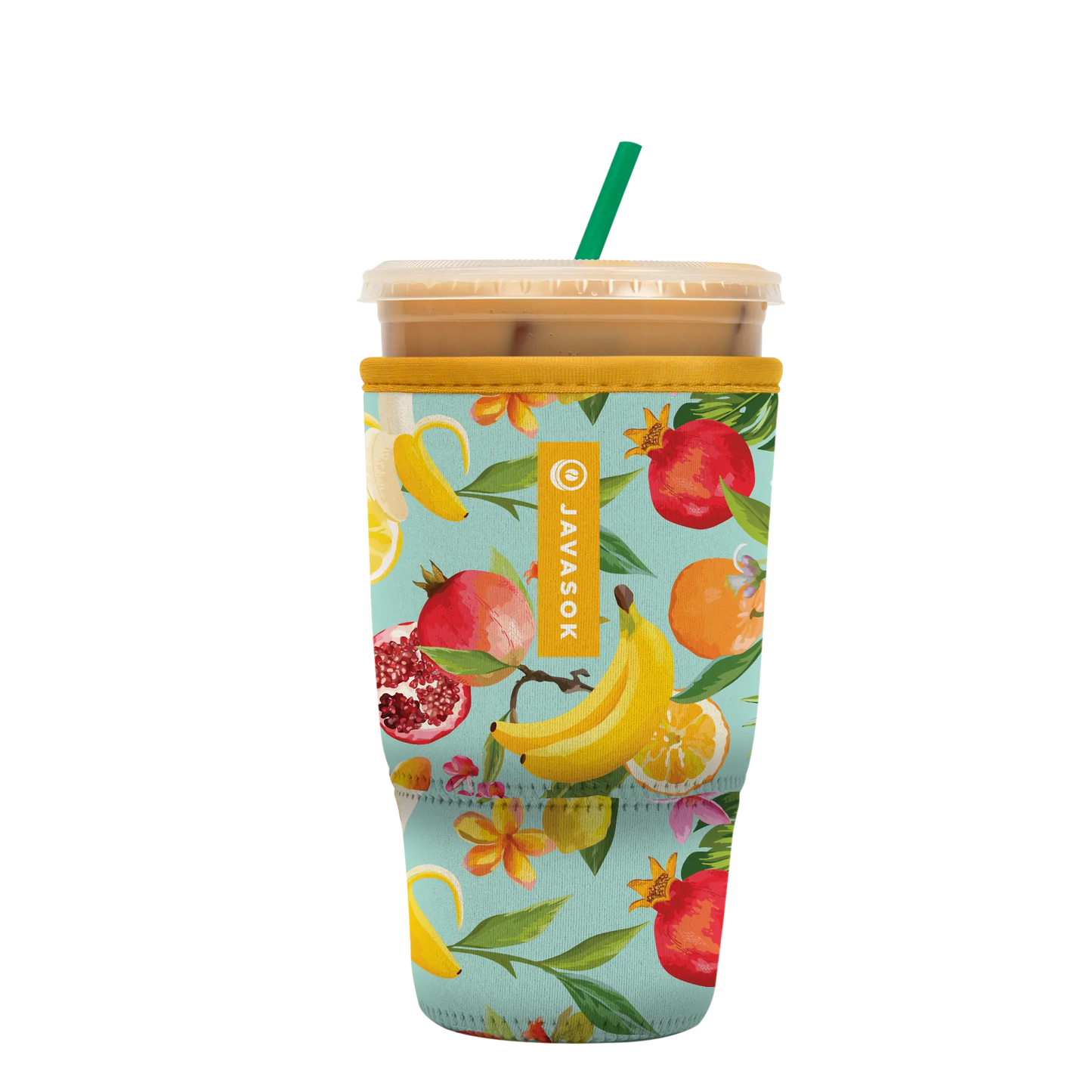 Fruit imprint ice drink cup sleeve