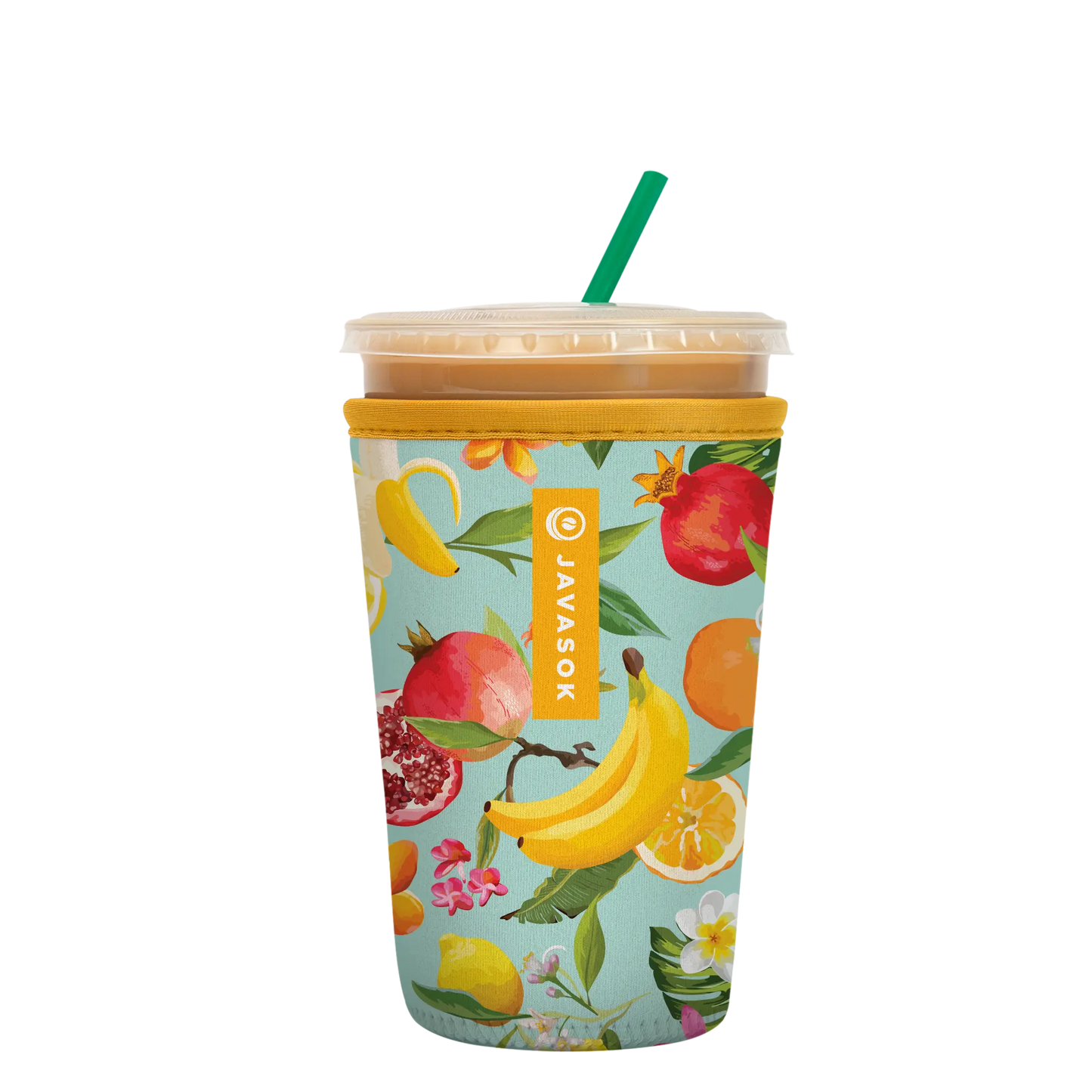 Fruit imprint ice drink cup sleeve