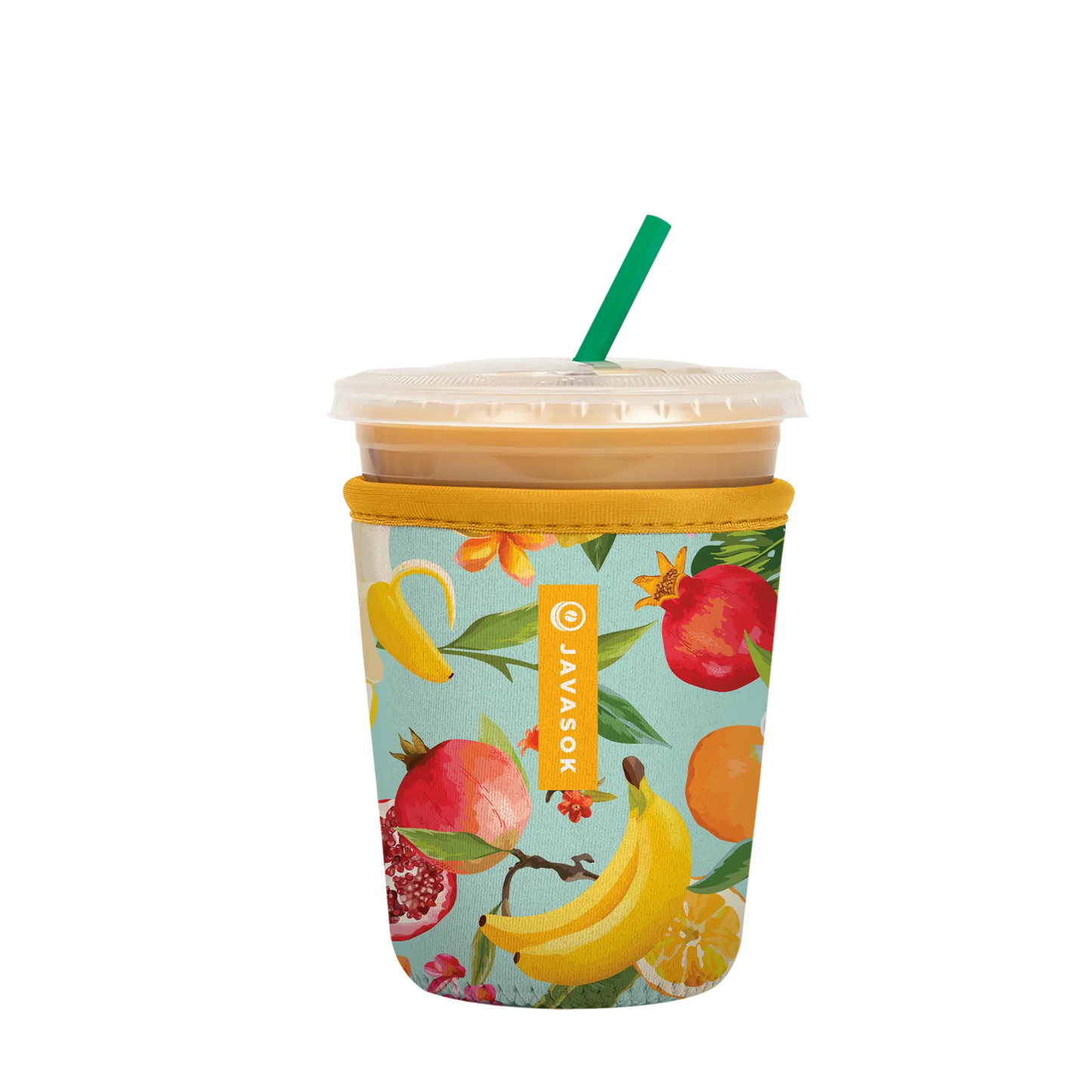 Fruit imprint ice drink cup sleeve